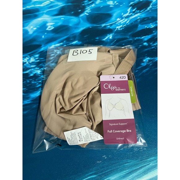 👙Olga by Warners Signature Support Full Coverage Bra Tan 42D OGW2511UU52015 - Picture 12 of 12